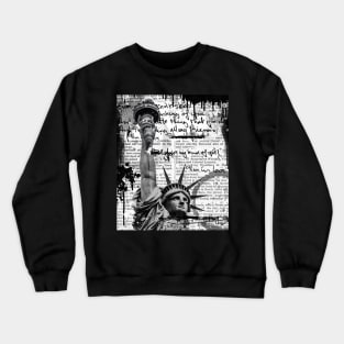 Statue of Liberty Collage Crewneck Sweatshirt